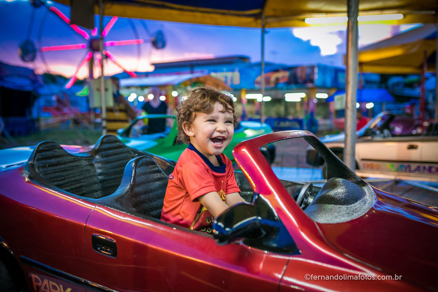 José Pedro fazendo a festa no Parque.