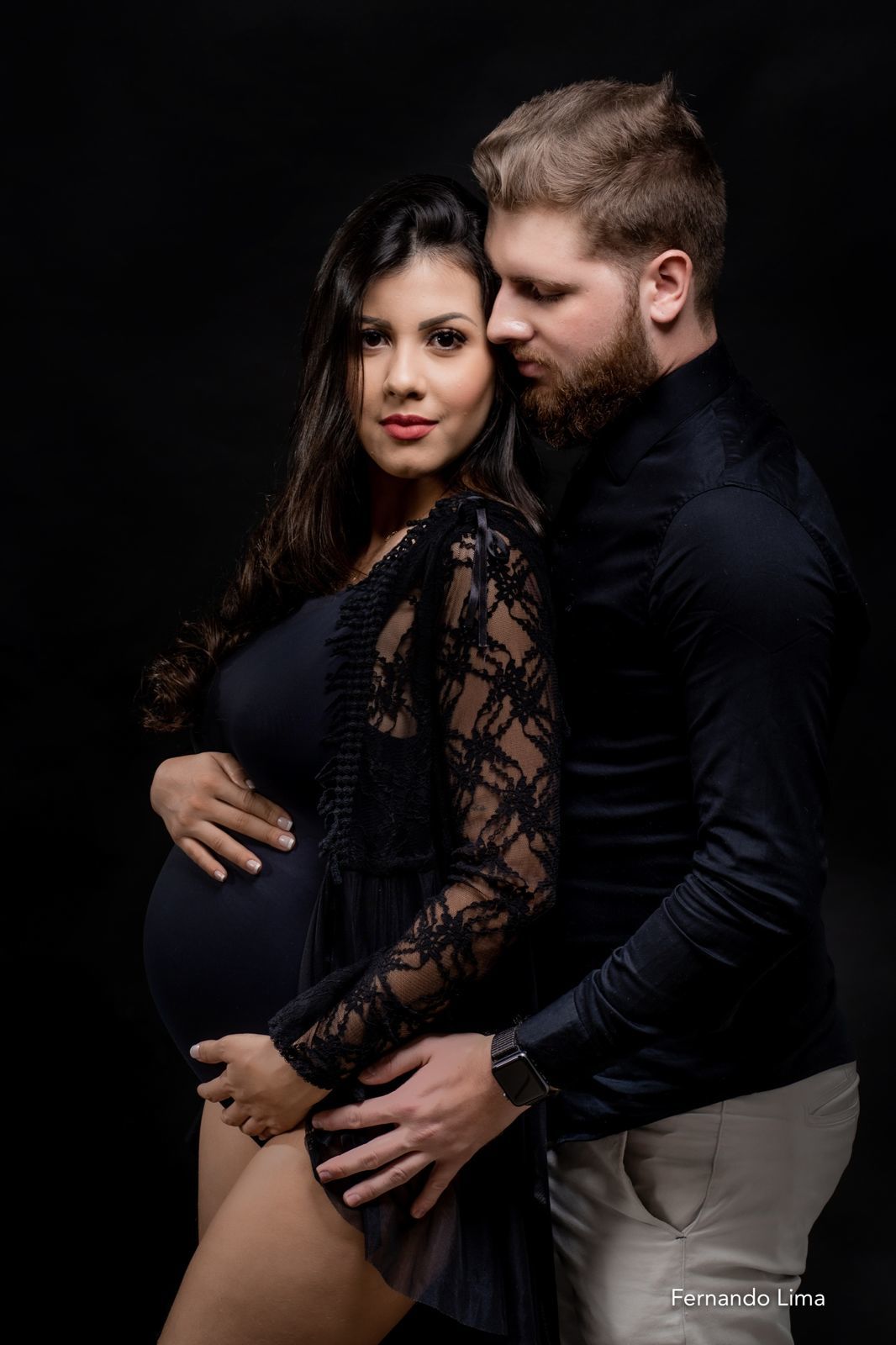 Foto Ensaio de Gestante estúdio, Ana Carolina e Victor, esperando Ravi - Imagem 14