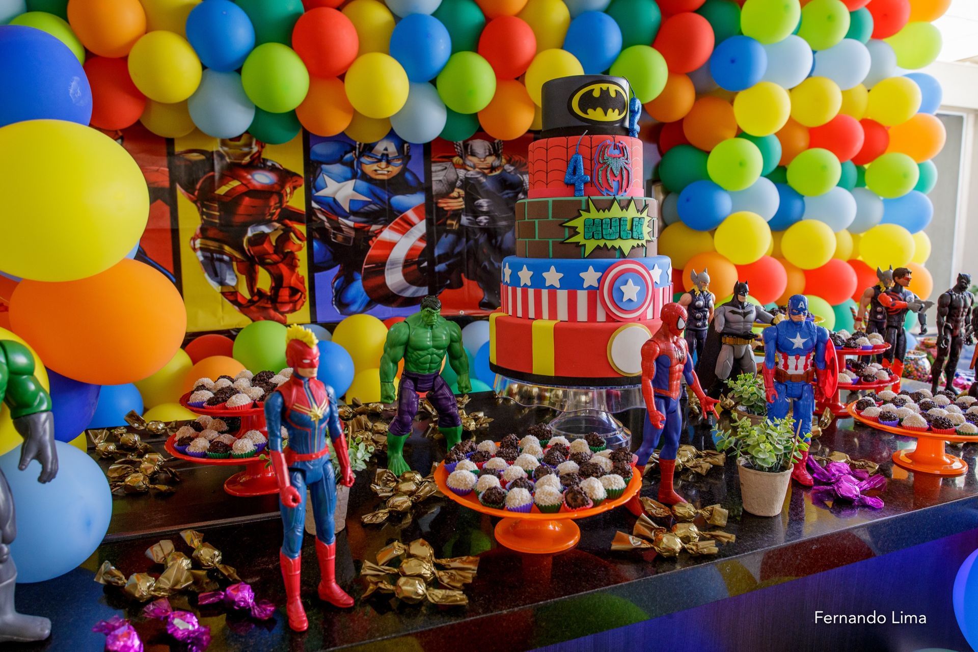 Foto Aniversário Antonio 4 anos e Joaquim 2 anos, Condomínio Gávea Birigui SP - Imagem 3