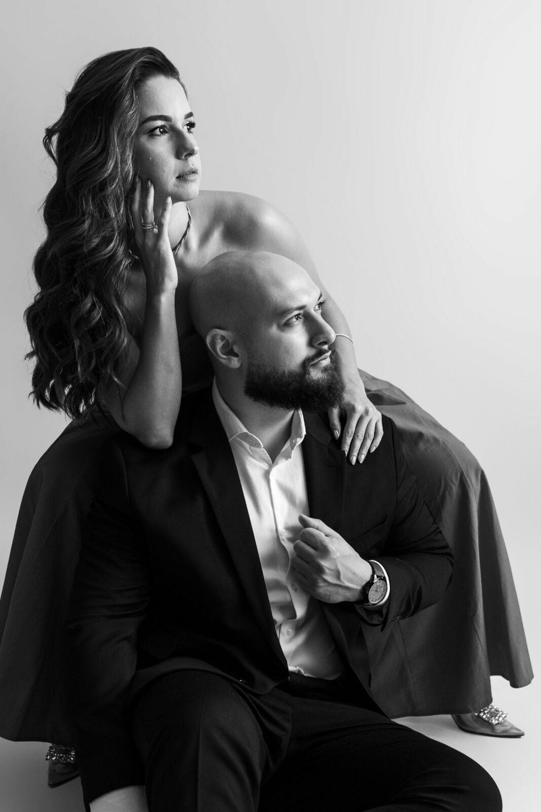 Foto Fotografia de Estúdio Clean e Atemporal  - Gaby e João  - Imagem 19