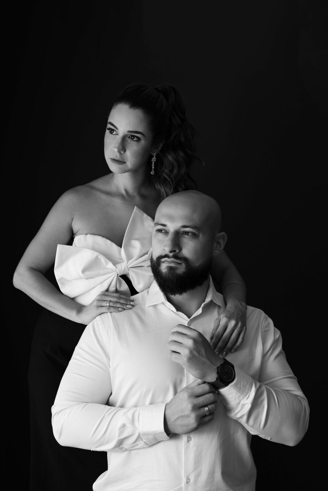 Foto Fotografia de Estúdio Clean e Atemporal  - Gaby e João  - Imagem 29
